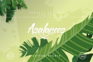 Asalarees: A Modern Calligraphy Font with a Handwritten Feel