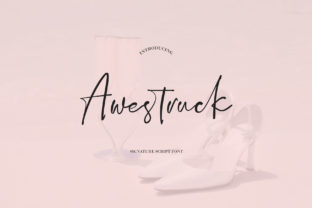 Awestruck: Elevating Design with a Stylish Script Font