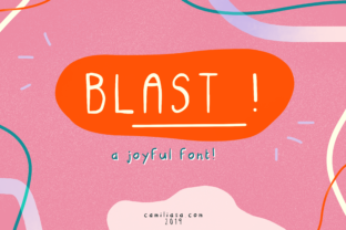 Blast: A Cheerful and Charming Script Font with a Unique Twist