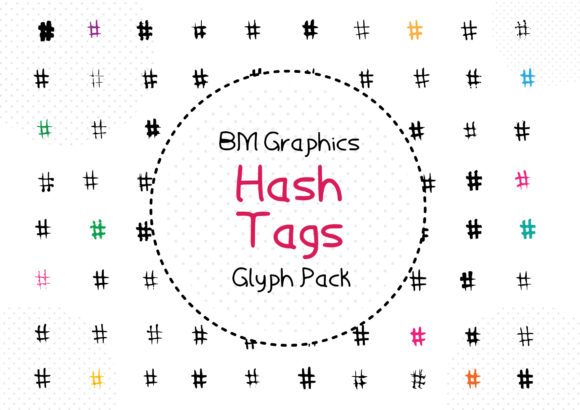 BM Graphics - Hash Tags: A Unique Font for Creative Expression