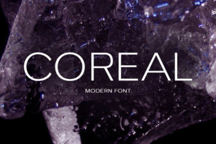 Coreal: A Stylized Sans Serif Font for Modern Design