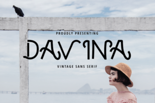 Davina: A Bold Vintage Sans Serif Font for Modern Workflows