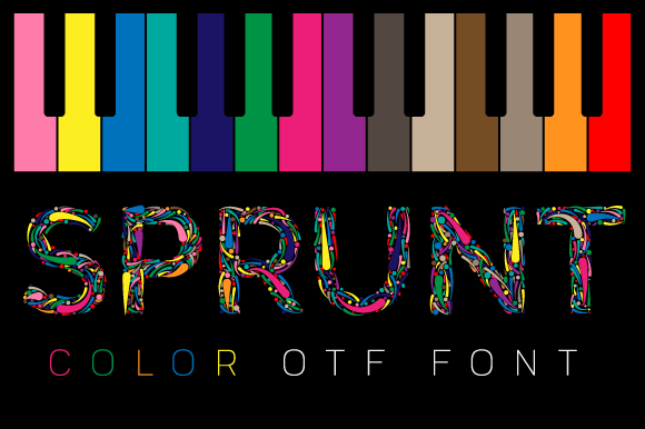Discover the Vibrant World of Sprunt: A Color Font for Creative Design