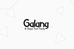 Galang and Galang: A Simple Sans Serif Font with a Cool Vibe