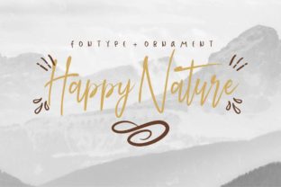 Happy Nature Script Font for Creative Expression