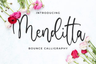 Menditta Font: A Simple Script with a Romantic Touch