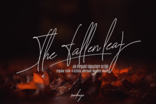 The Fallen Leaf: A Signature Font with Authentic Charm