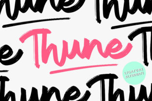 Thune: A Calligraphy Font with Strategic Appeal